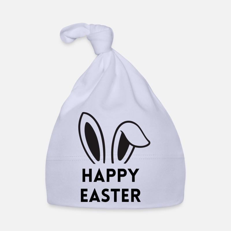 Joyeuses Pâques - avec des oreilles de lapin Bonnet bio Bébé