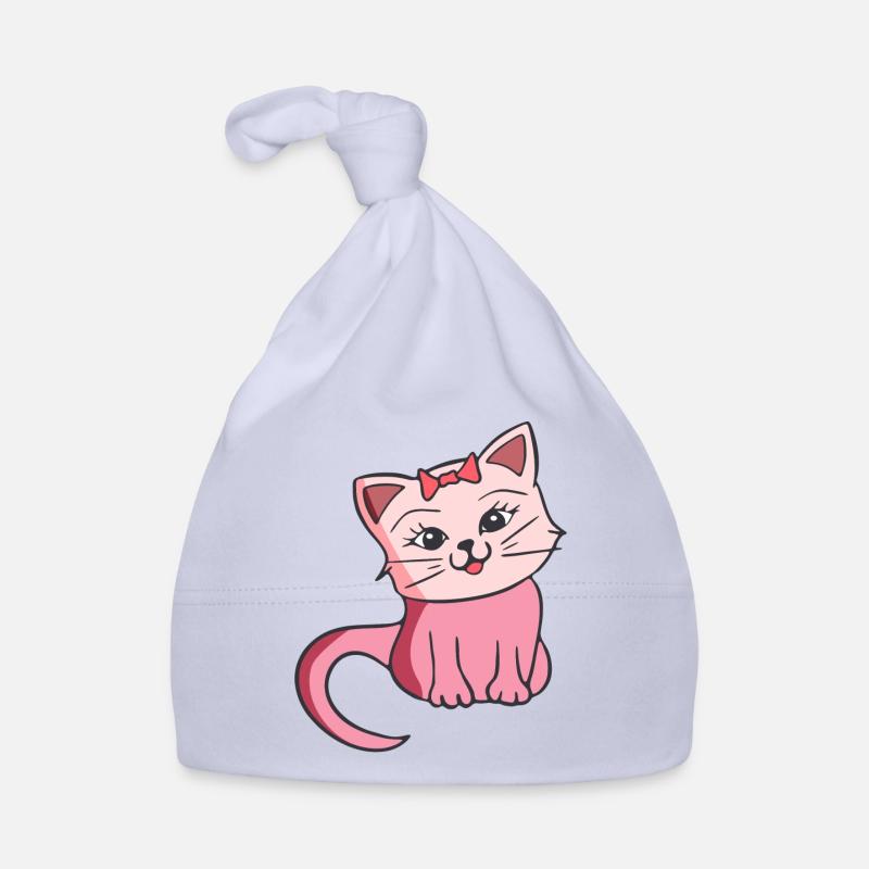 Cute cat Organic Baby Cap