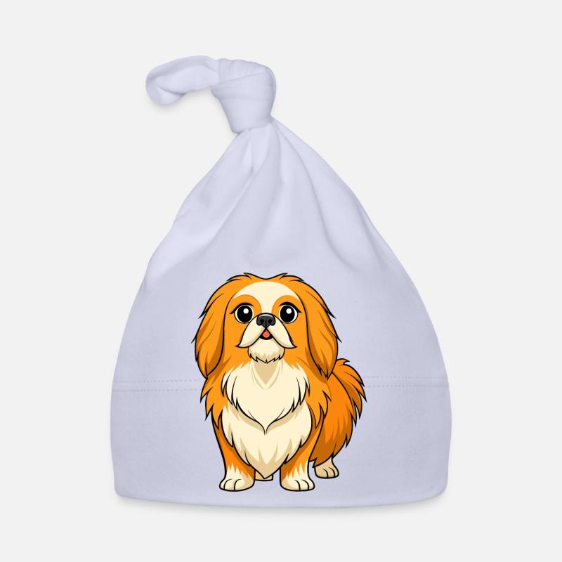 Dignified Pekingese Digital Art Organic Baby Cap