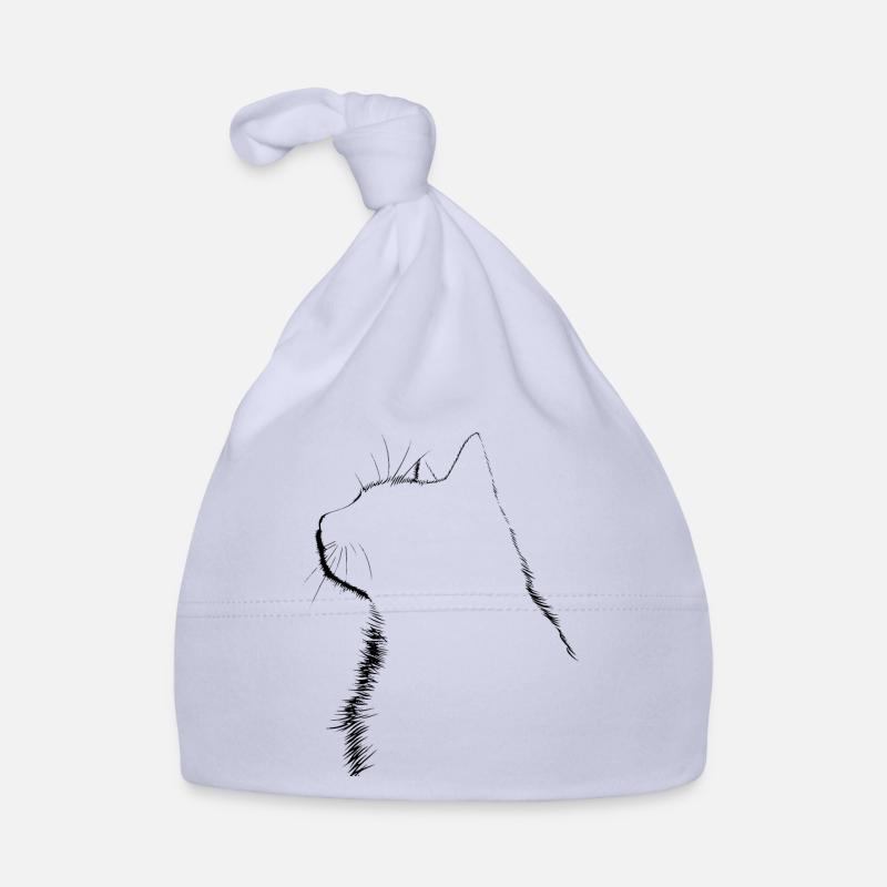 Chat, Motif De Chat Bonnet bio Bébé