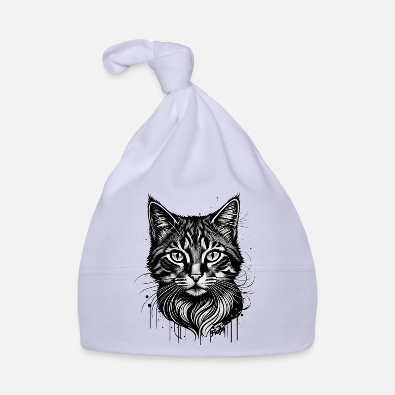 Kitten Tattoo 🐾 1 Organic Baby Cap