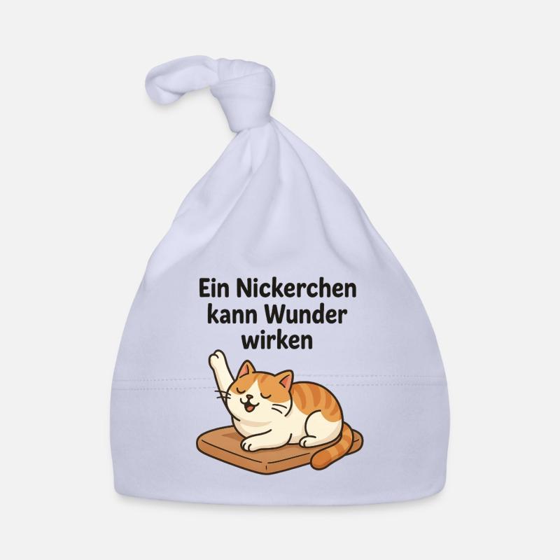 Witziges Kätzchen Nickerchen  Baby Bio-Mütze