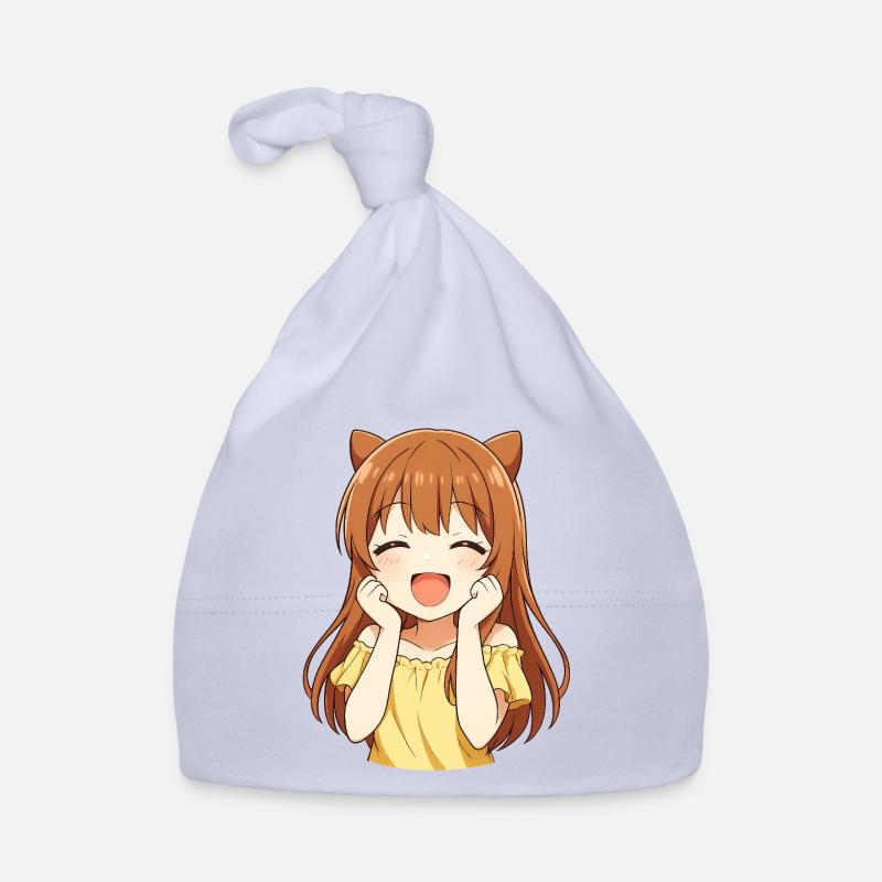 Kawaii Kätzchen sonnengelb Baby Bio-Mütze