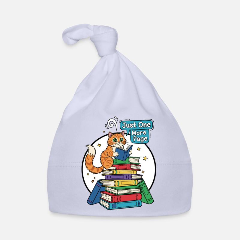 Cat reader: Just one more page Organic Baby Cap