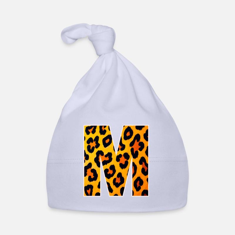 Leopard M Buchstabe Baby Bio-Mütze