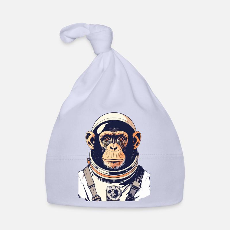 Motif spatial Singe Astronaute Singe Bonnet bio Bébé