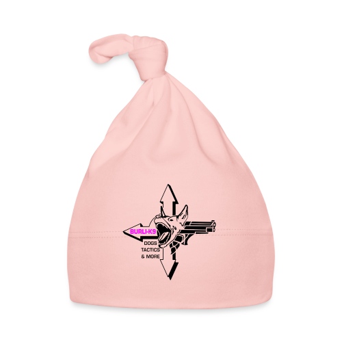 Logo - schwarz/rosa - Baby Bio-Mütze