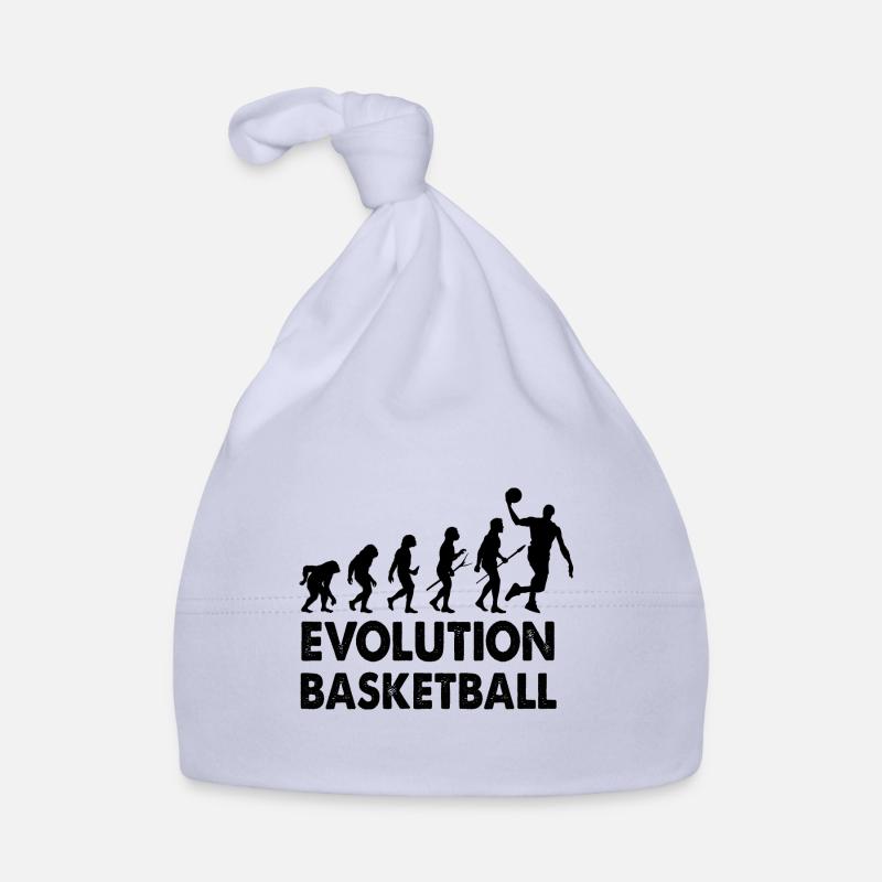 basketball evolution Organic Baby Cap