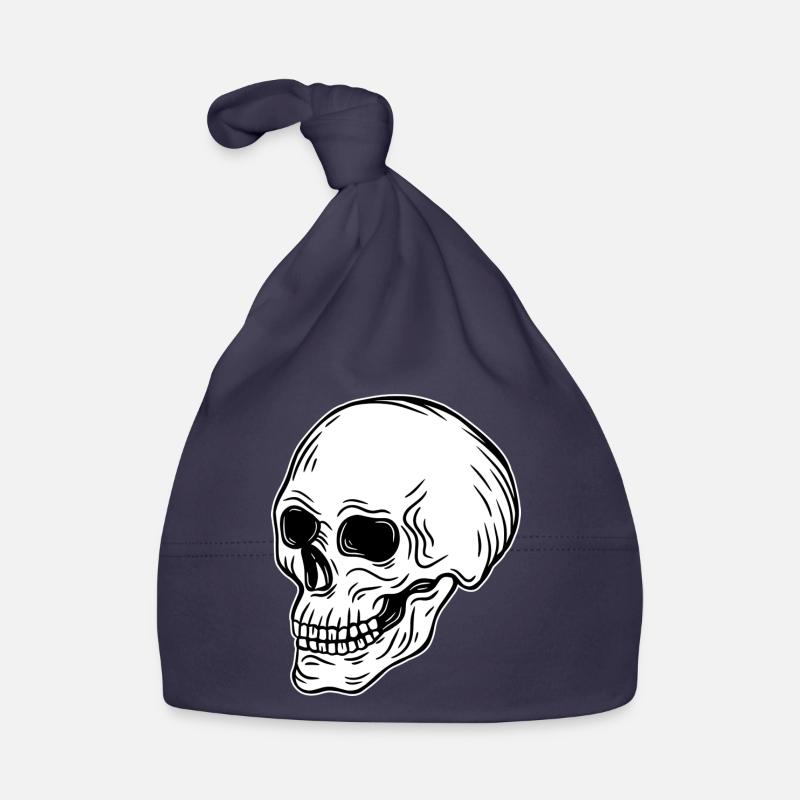 Skull Skeleton Skull Horror Halloween Gift Organic Baby Cap