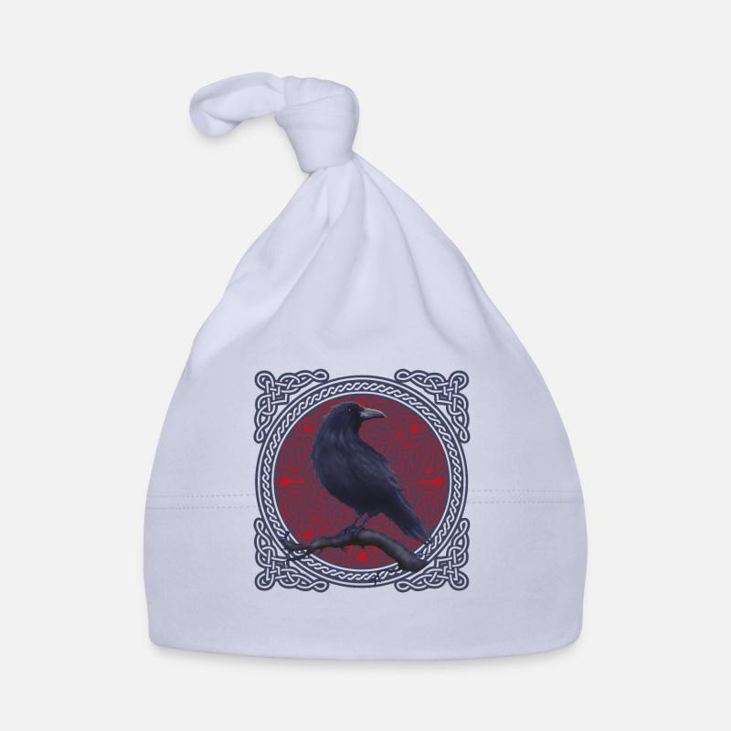 Raven Crow Celtic Organic Baby Cap