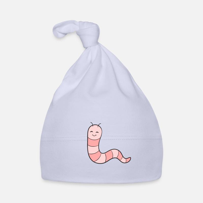 Worm Earthworm Organic Baby Cap