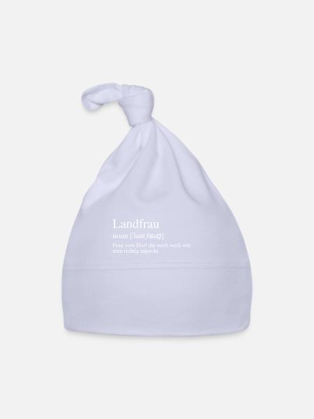 Landfrau Definition Anpacken - Baby Bio-Mütze - Sky - Vorne