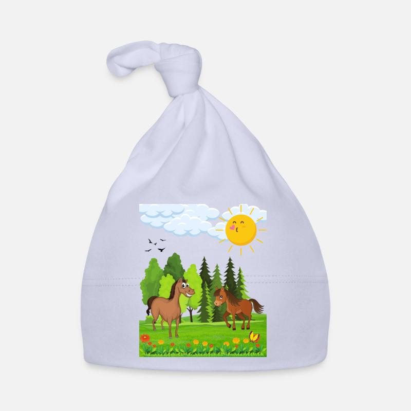 Conception de petits chevaux pour les enfants Bonnet bio Bébé