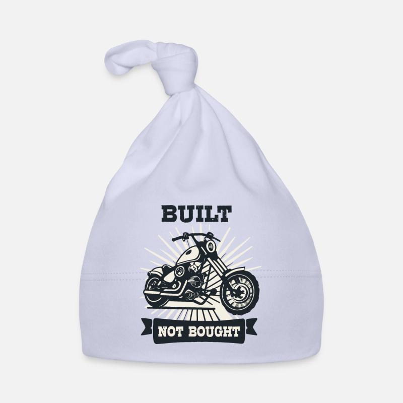 Motocyclette construite, non achetée Bonnet bio Bébé