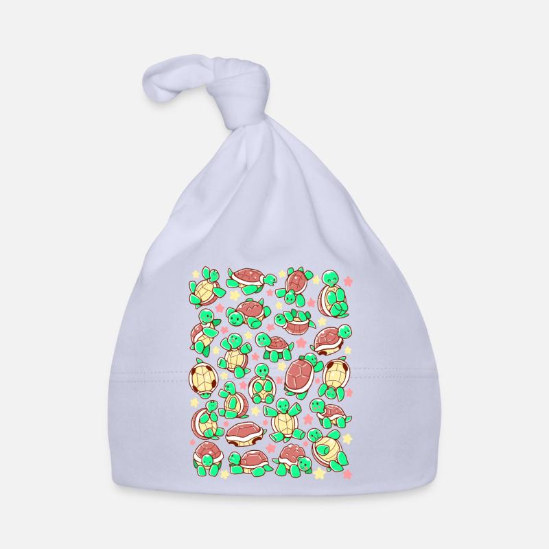 Adorable All over Turtle Tortoise Pattern Organic Baby Cap