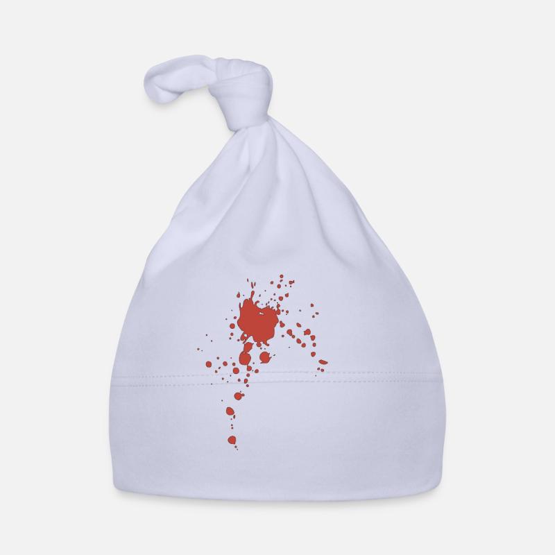 Blut Spritzer Klecks Flecken Baby Bio-Mütze