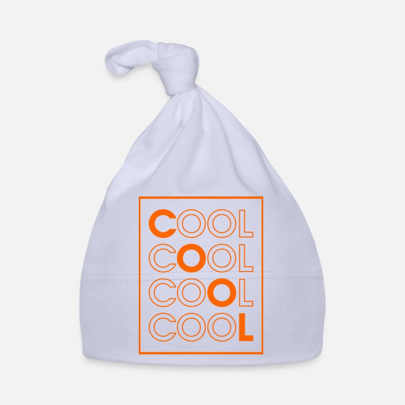 COOL COOL COOL COOL (Orange) - Bonnet bio Bébé - ciel