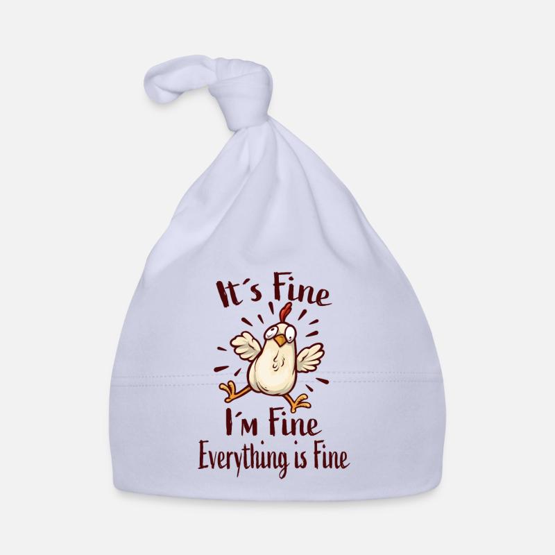 It´s Fine I´m Fine Everything Is Fine Baby Bio-Mütze