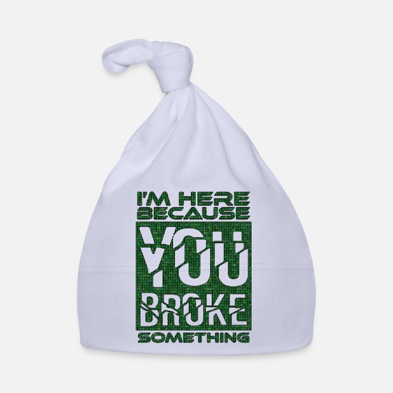tech it computer quotes fraze meme cool quote cyber Organic Baby Cap