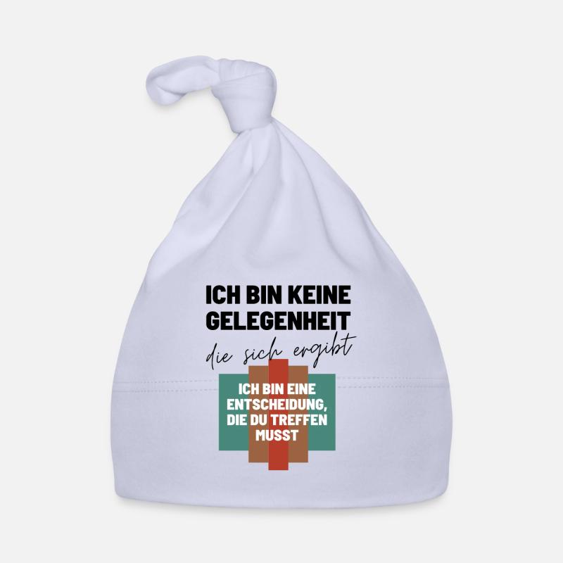 Das Ich Bin eine Entscheidung Keine Option Baby Bio-Mütze