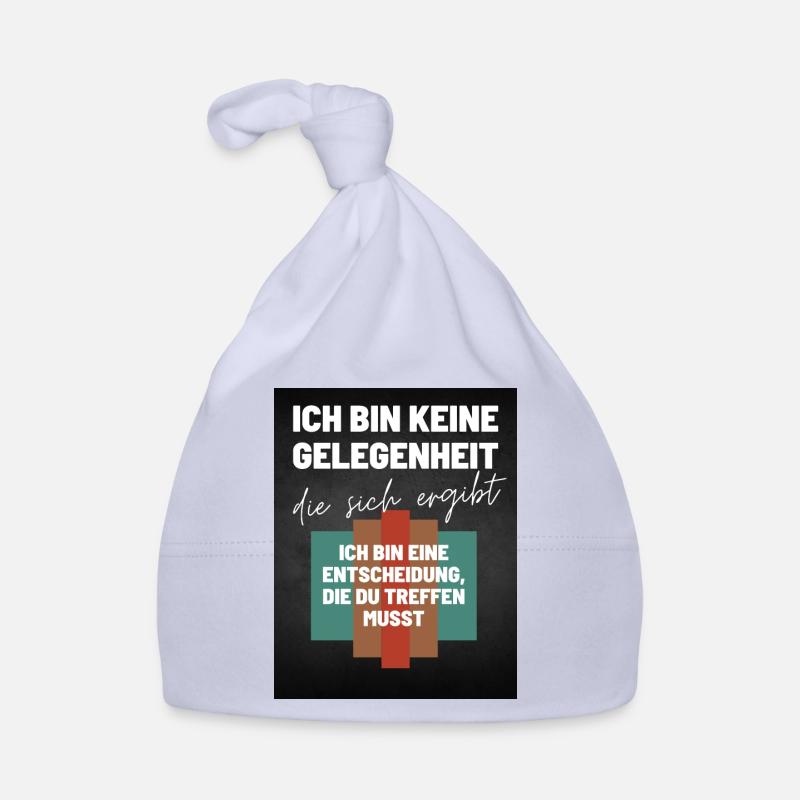Das Ich Bin eine Entscheidung Keine Option Baby Bio-Mütze