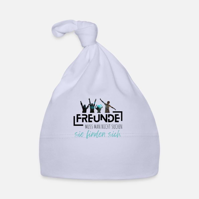 Beste Freunde FREUND Kumpel Kumpels - Geschenkidee Baby Bio-Mütze