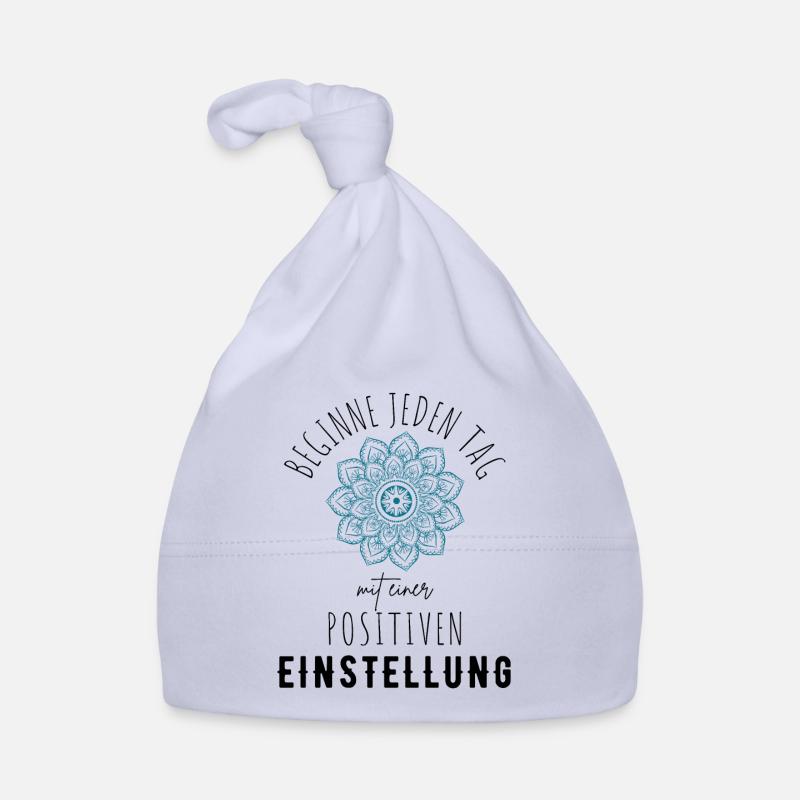 ATTITUDE POSITIVE ÉTAT D’ Motivation Bonnet bio Bébé