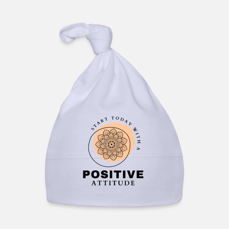 POSITIVE ATTITUDE MINDSET Motivation Organic Baby Cap