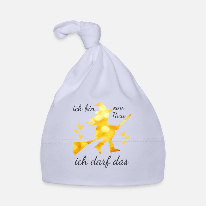 Ich bin eine HEXE ich darf das - Baby Bio-Mütze - Sky