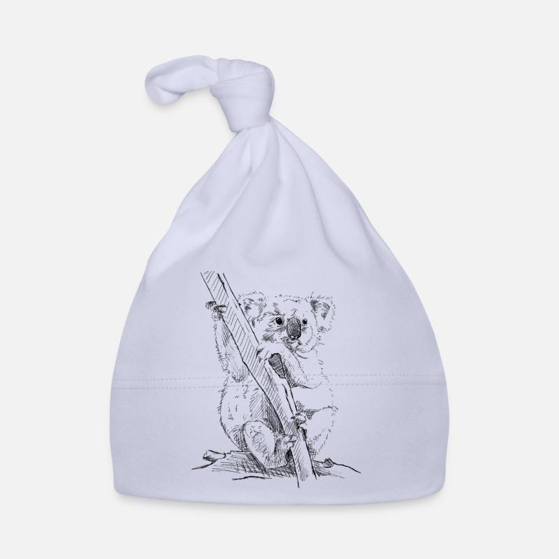 Koala - Bonnet bio Bébé - ciel