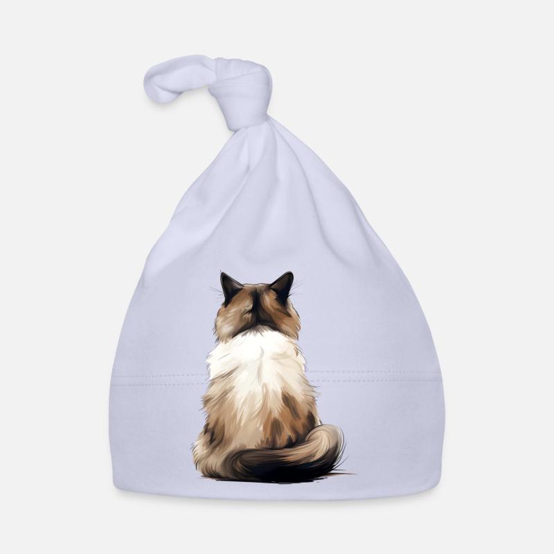Chat de Birmanie Bonnet bio Bébé