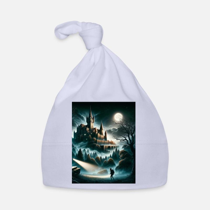 Donjon de la nuit - Bonnet bio Bébé - ciel