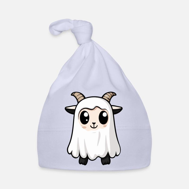 Mountain Goat Halloween Ghost Organic Baby Cap
