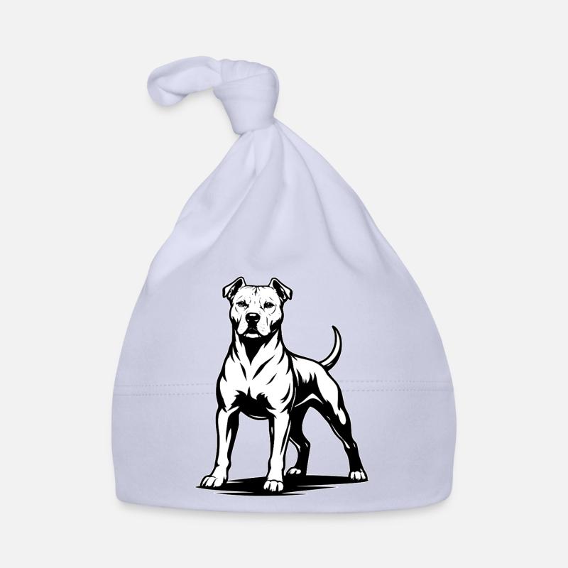 Pitbull in a proud pose Organic Baby Cap