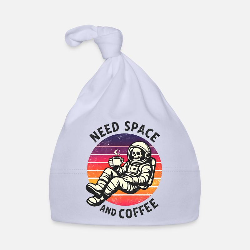 Astronaute squelette spatial et café Bonnet bio Bébé