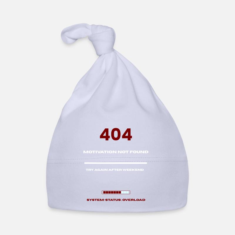 Motivation 404 Druckdesign Baby Bio-Mütze