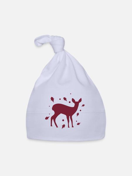 Reh Rehkitz - Wald Natur Tierschutz - Baby Bio-Mütze - Sky - Vorne
