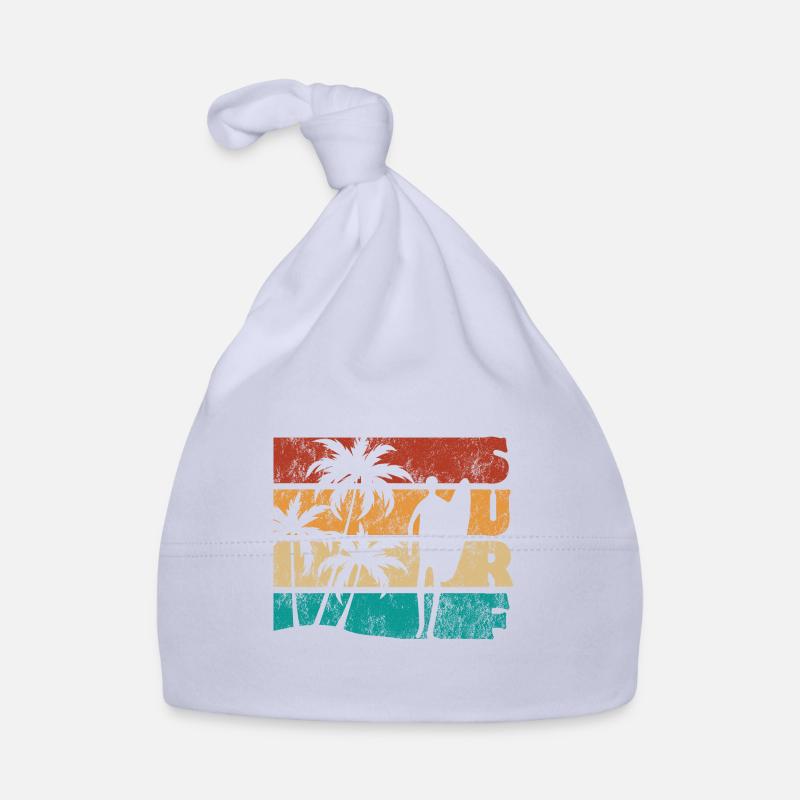 Surf - Wave - Surfer - Gift Organic Baby Cap