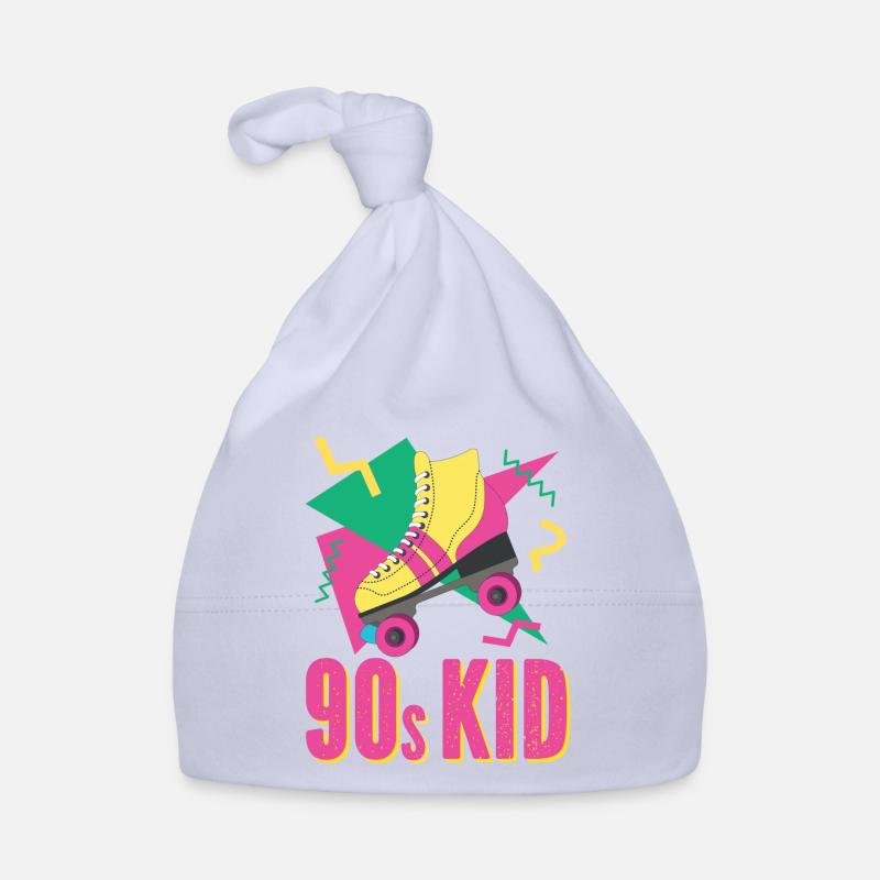 90s Retro with roller skate Organic Baby Cap
