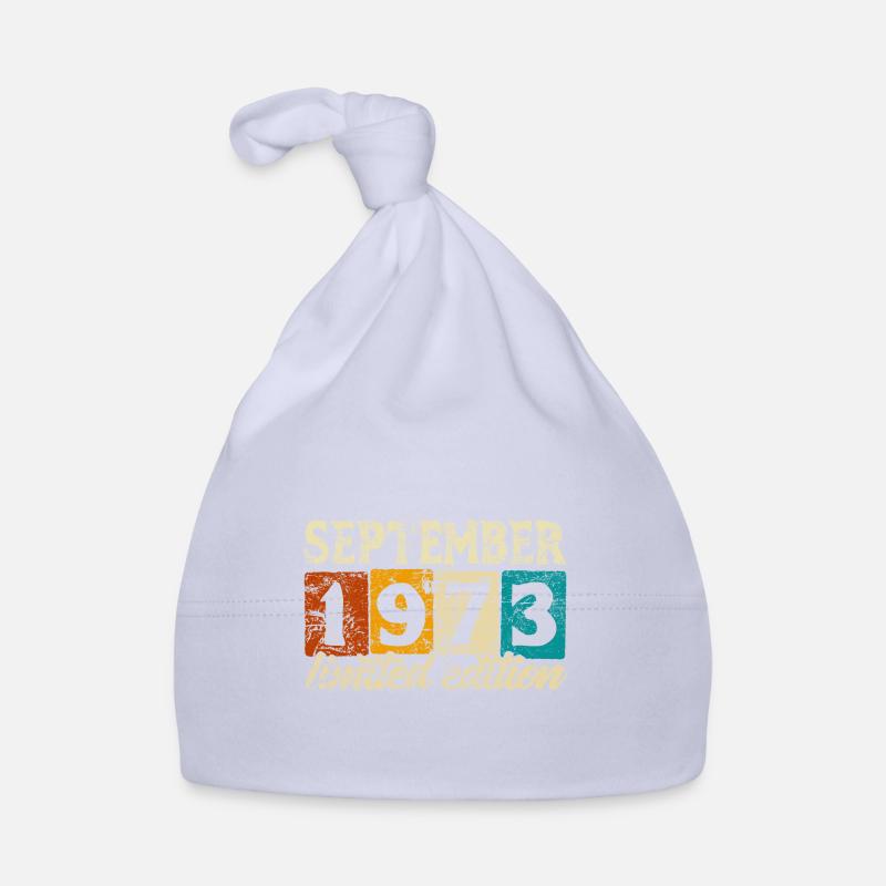 Édition limitée Septembre 1973 Cadeau d’anniversaire Bonnet bio Bébé