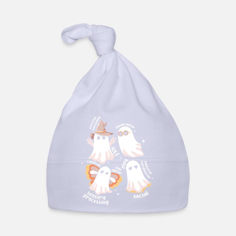 Skull Horror Halloween Cadeau Bonnet bio Bébé