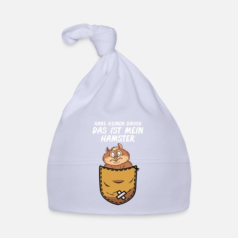 Hamster in der Bauchtasche Baby Bio-Mütze