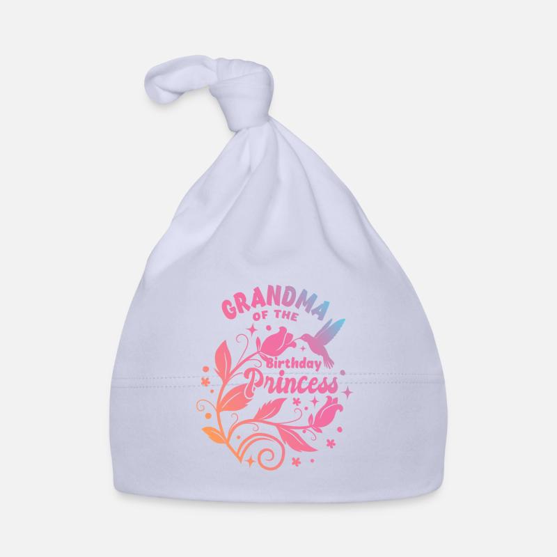 Grand-mère de la princesse d’anniversaire - Geburtstag Bonnet bio Bébé