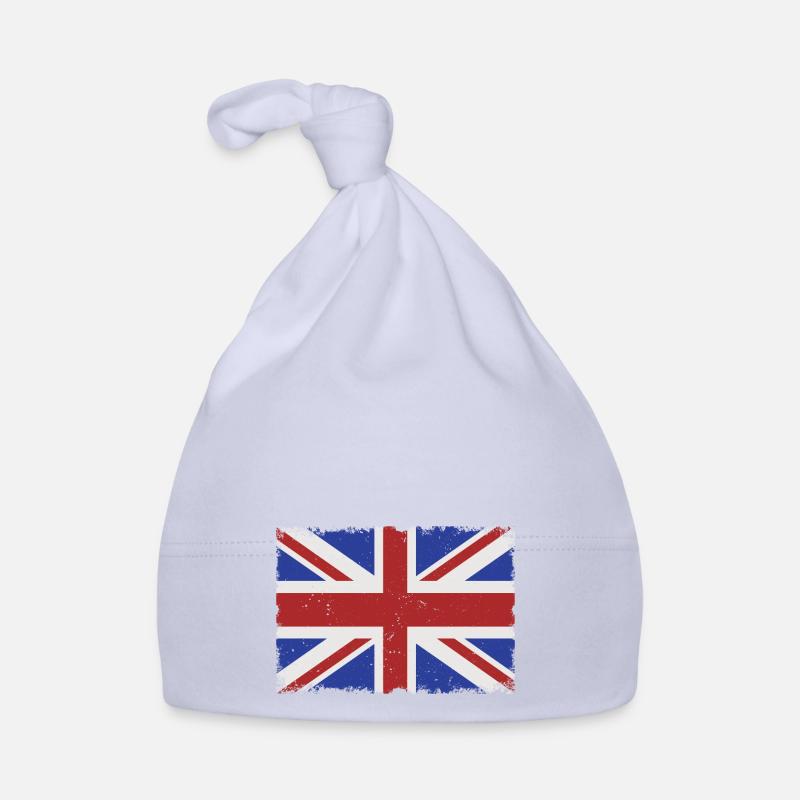 Drapeau Royaume-Uni Grunge Bonnet bio Bébé