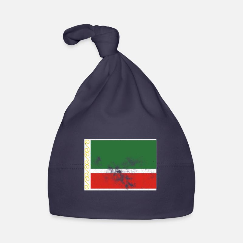 Chechnya Chechen Flag Vintage Effect Organic Baby Cap