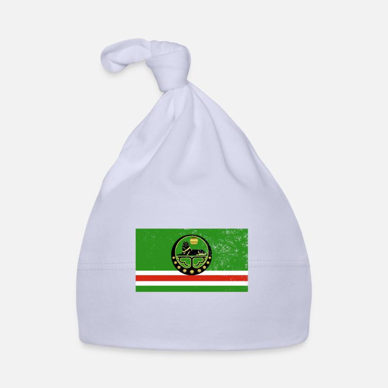 Chechnya Tschetschenische Flagge Vintage Effekt Baby Bio-Mütze