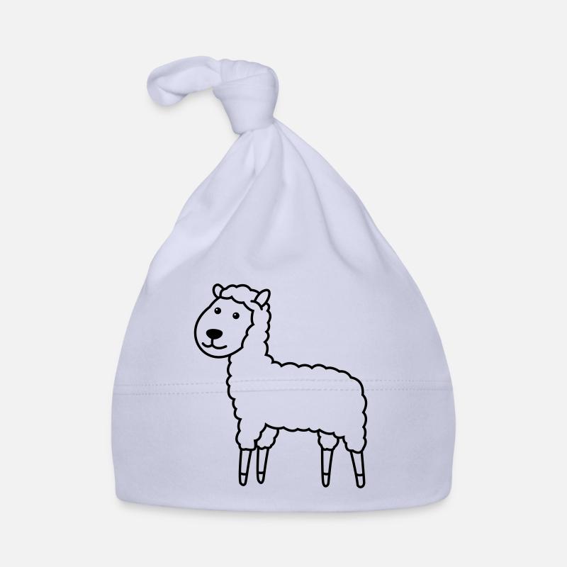 Alpaka Comic Llama Shaf Tier Baby Bio-Mütze