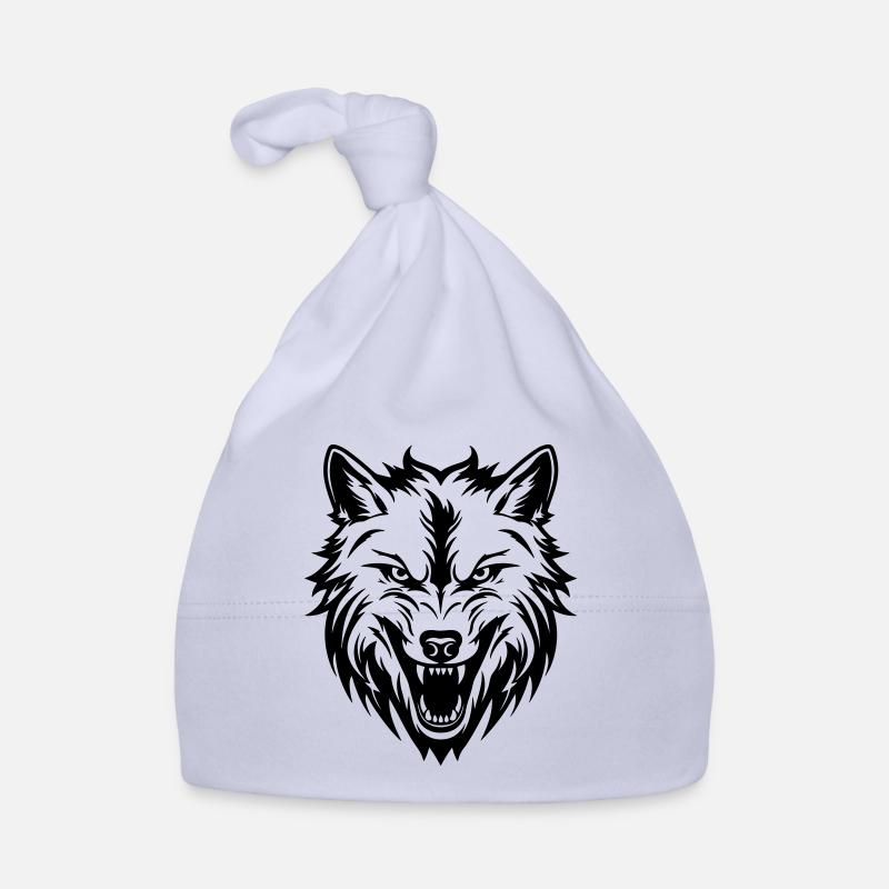 Tête de loup Bonnet bio Bébé
