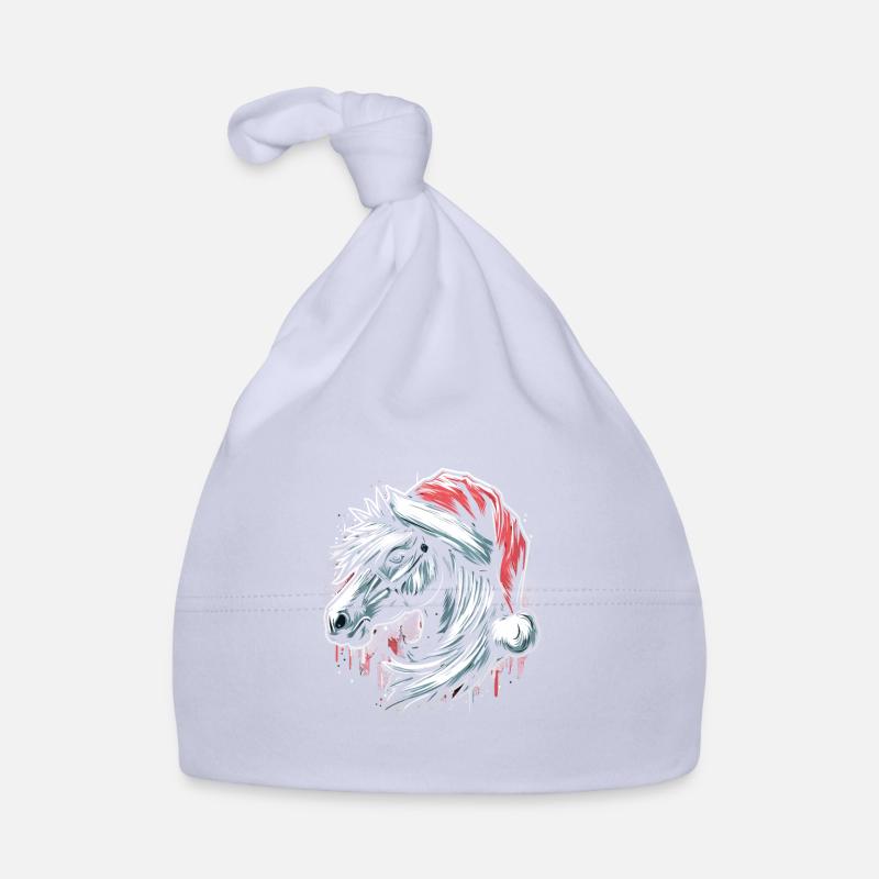 Cheval de Noël tête de cheval Graffiti Style Bonnet bio Bébé