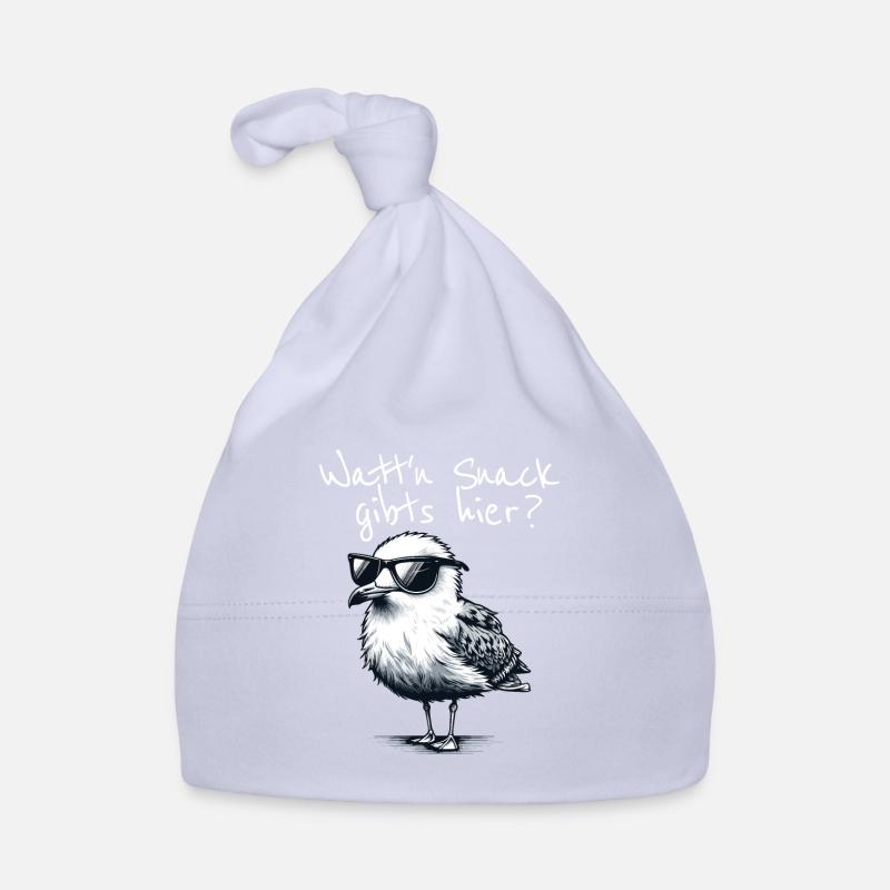 Watt'n Snack is available here Cool Seagull North Sea Saying Organic Baby Cap
